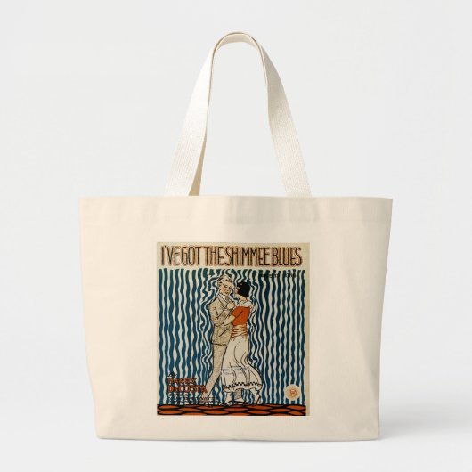 Ik heb de Shimmie Blues. Grote Tote Bag (Voorkant)