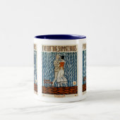 Ik heb de Shimmie Blues. Tweekleurige Koffiemok (Center)