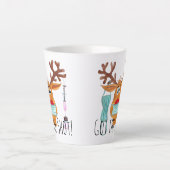 Ik heb de Shot Face Mask Reindeer Espresso Cup Latte Mok (Voorkant)