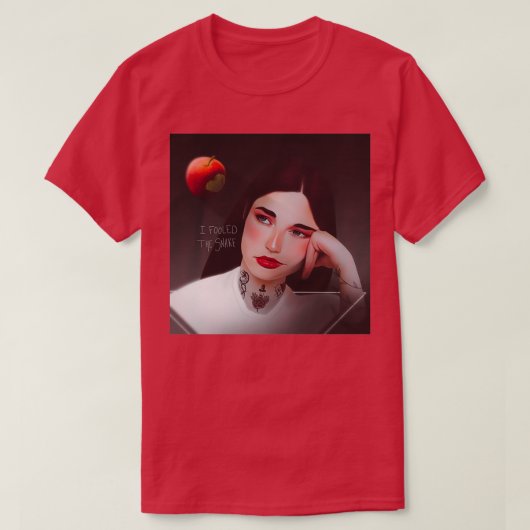 Ik heb de slang die Eva heeft misleid. T-shirt (Design voorkant)