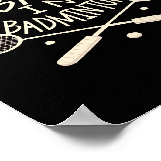 Ik heb de slechte in badminton grappige atleet poster (Hoek)