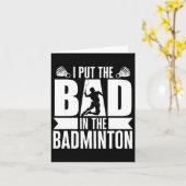 Ik heb de slechterik in badminton atleet gesloten kaart (Gele Bloem)
