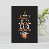 Ik heb de sleutel gevonden voor geluk #Koffee Kaart (Staand voorkant)
