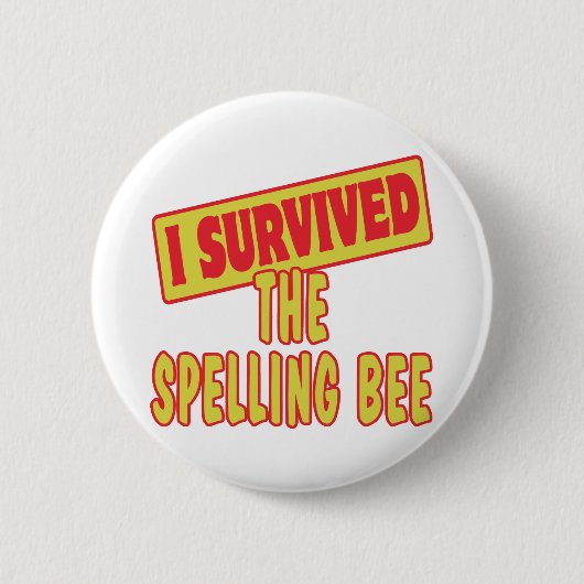 IK HEB DE SPELLING OVERLEVEN RONDE BUTTON 5,7 CM (Voorkant)
