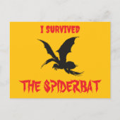 "Ik heb de Spiderbat overleefd" - Briefkaart (Voorkant)