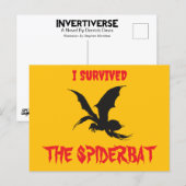 "Ik heb de Spiderbat overleefd" - Briefkaart (Voorkant / Achterkant)