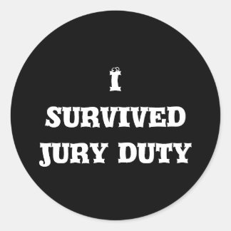 Ik heb de stickers van de jurydienst overleefd