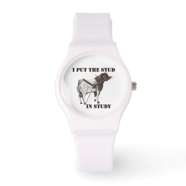 Ik heb de Stud in Study Goat gezet Horloge (Voorkant)