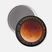 Ik heb de supermaan Maansverduistering 2018 Magnee Magneet (Voorkant / Achterkant)