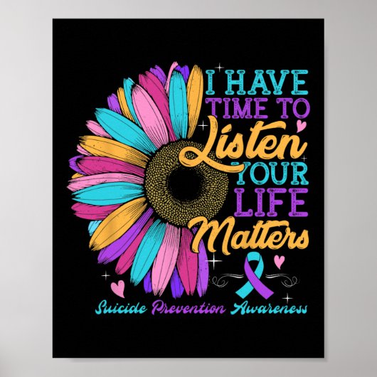 Ik heb de tijd om te luisteren naar zelfmoordpreve poster (Voorkant)