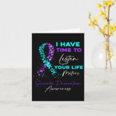 Ik heb de tijd om zelfmoordbewustzijn te horen... kaart (Gele Bloem)