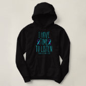 Ik heb de tijd om zelfmoordbewustzijn te horen Men Hoodie (Design voorkant)