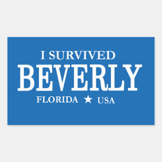 Ik heb de toeristische verklaring van Beverly Funn Rechthoekige Sticker
