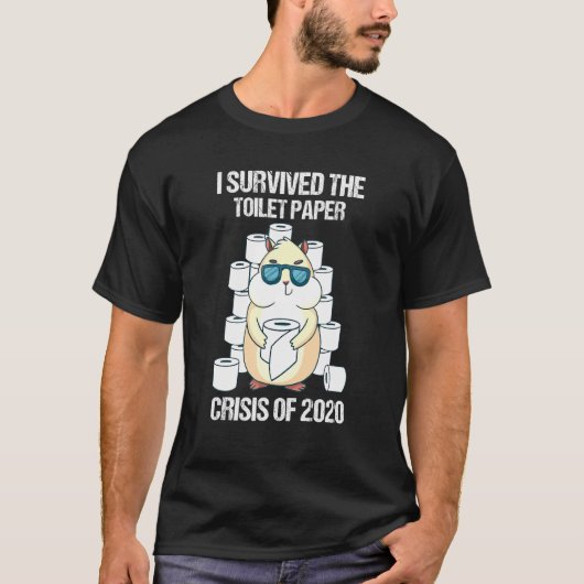 Ik heb de Toilet Paper Crisis 2020 Hamster Ow over T-shirt (Voorkant)