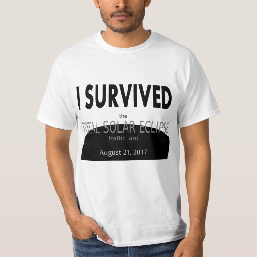 Ik heb de Total Solar Eclipse Traffic Jam overleef T-shirt (Voorkant)