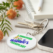 Ik heb de transplantatie van mijn man overleefd sleutelhanger (Voorkant Rechts)