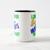 Ik heb de transplantatie van mijn man overleefd tweekleurige koffiemok (Center)