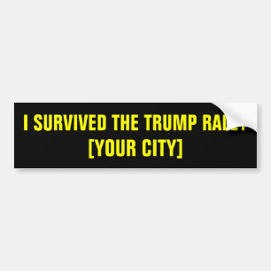 Ik heb de Trump Rally overleefd Bumpersticker