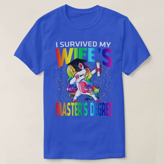 Ik heb de universitaire graad van mijn vrouw overl t-shirt (Design voorkant)
