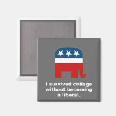 Ik heb de universiteit overleefd zonder liberaal t magneet (Voorkant / Achterkant)