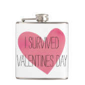 Ik heb de Valentijnsdag overleefd Heupfles (Voorkant)