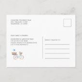 Ik heb de Verandering van de Waterverf van de Blau Aankondigingskaart (Achterkant)