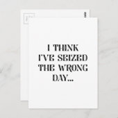 Ik heb de verkeerde dag gezien briefkaart (Voorkant / Achterkant)