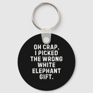 Ik heb de verkeerde witte olifant geschenken uitwi sleutelhanger