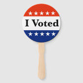 Ik heb de verkiezingen van 2026 gestemd handwaaier (Achterkant)