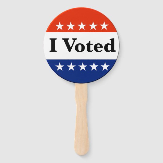 Ik heb de verkiezingen van 2026 gestemd handwaaier (Achterkant)