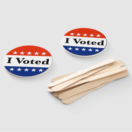 Ik heb de verkiezingen van 2026 gestemd handwaaier (Niet-gemonteerd)