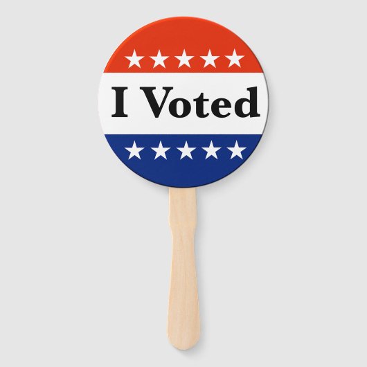 Ik heb de verkiezingen van 2026 gestemd handwaaier (Voorkant)