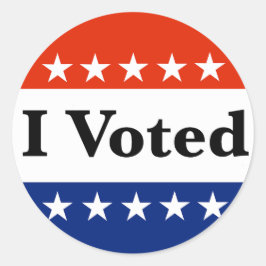 Ik heb de verkiezingen van 2026 gestemd ronde sticker