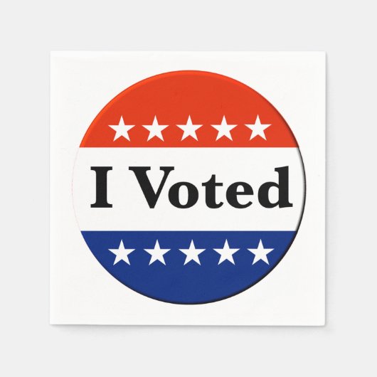 Ik heb de verkiezingen van 2026 gestemd servet (Voorkant)