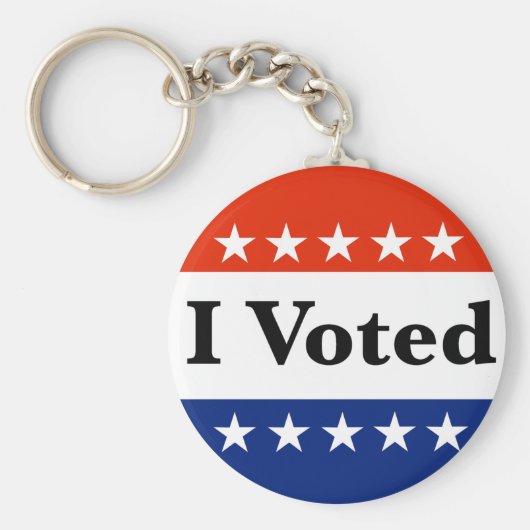 Ik heb de verkiezingen van 2026 gestemd sleutelhanger (Voorkant)