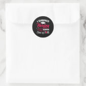 Ik heb de verpleegstersopleiding overleefd Cl van Ronde Sticker (Tas)