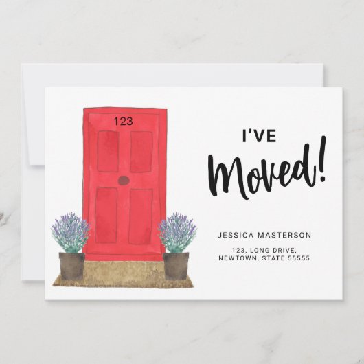 Ik heb de voordeur beweegt aankondiging (Voorkant)