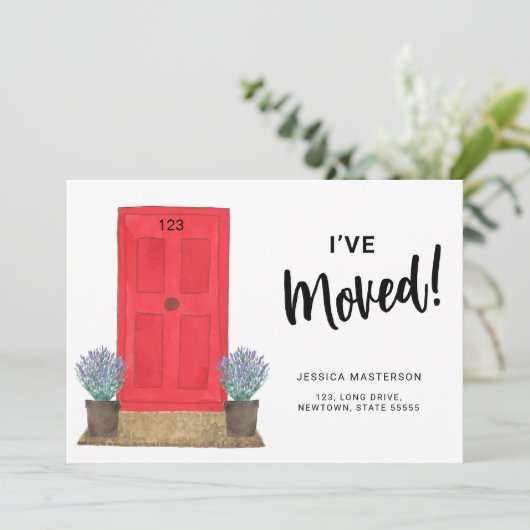 Ik heb de voordeur beweegt aankondiging (Staand voorkant)