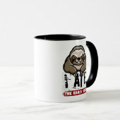 Ik heb de vroege vogel opgegeten. Grumpy luiaard,  Mok (Voorkant rechts)