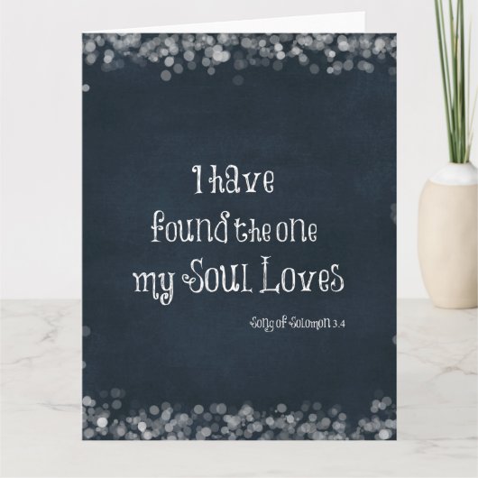 Ik heb de ware gevonden die mijn Ziel Liefheeft Bi Kaart (Voorkant)