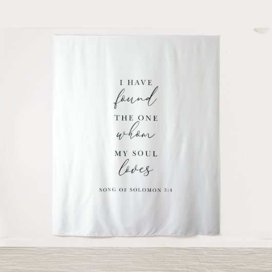 Ik Heb De Ware Gevonden Trouw Achtergrond Banner Wandkleed (Voorkant)