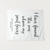 Ik Heb De Ware Gevonden Trouw Achtergrond Custom Wandkleed (Voorkant (horizontaal))