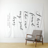 Ik Heb de Ware Gevonden Trouwceremonie Achtergrond Wandkleed (In Situ (horizontaal))