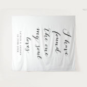 Ik Heb de Ware Gevonden Trouwceremonie Achtergrond Wandkleed (Voorkant (horizontaal))