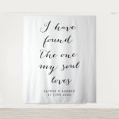 Ik Heb de Ware Gevonden Trouwceremonie Achterwand Wandkleed (Voorkant)