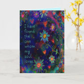 Ik heb de ware Quote Valentijnsdag liefde Kaart (Gele Bloem)