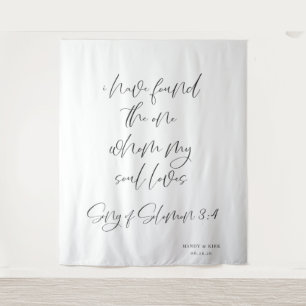 Ik heb de ware trouw achtergrond banner wandkleed