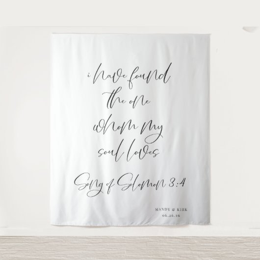 Ik heb de ware trouw achtergrond banner wandkleed (Voorkant)