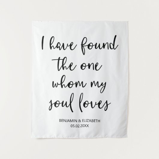 Ik Heb De Ware Trouw Achtergrond Custom Wandkleed (Voorkant)