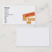 IK HEB DE WATCH DOG OVERLEVEN VISITEKAARTJE (Voorkant / Achterkant)